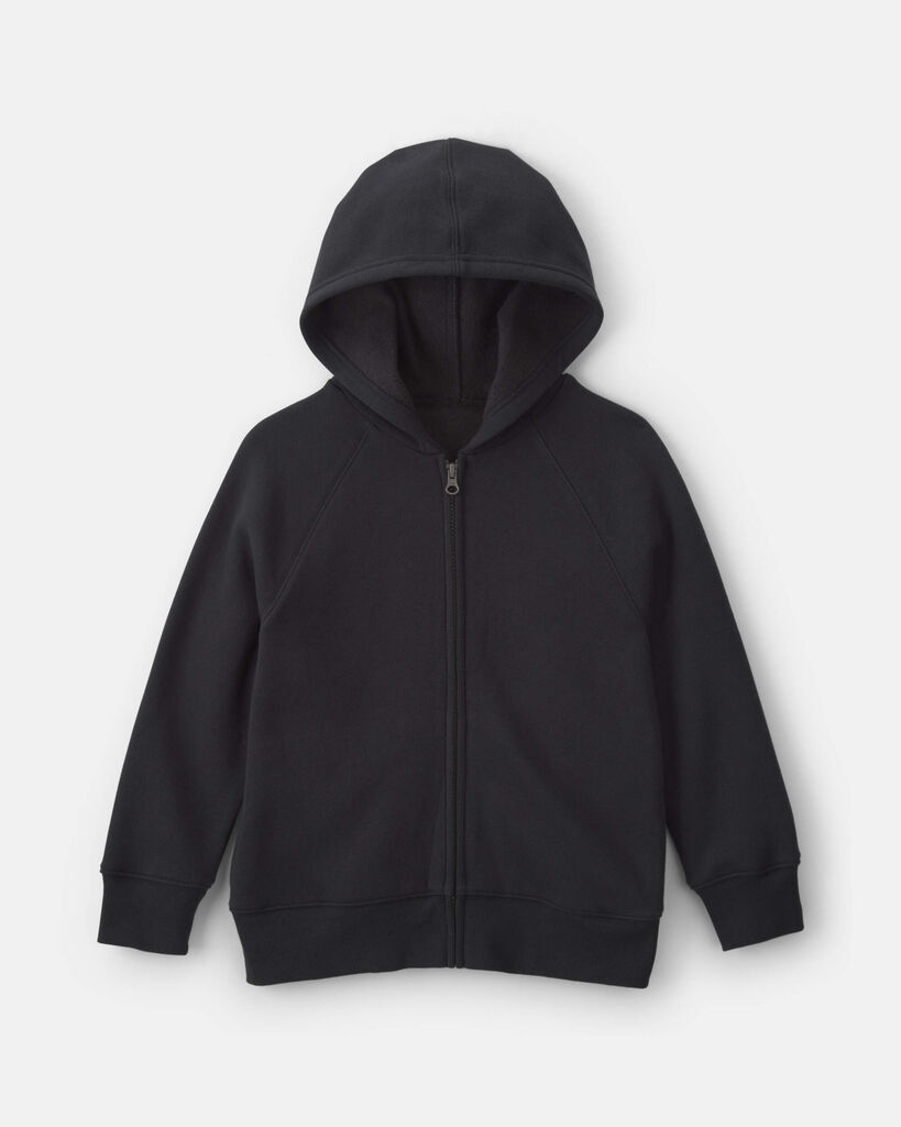 Carter's boys fleece zip-up hoodie 10 Black
