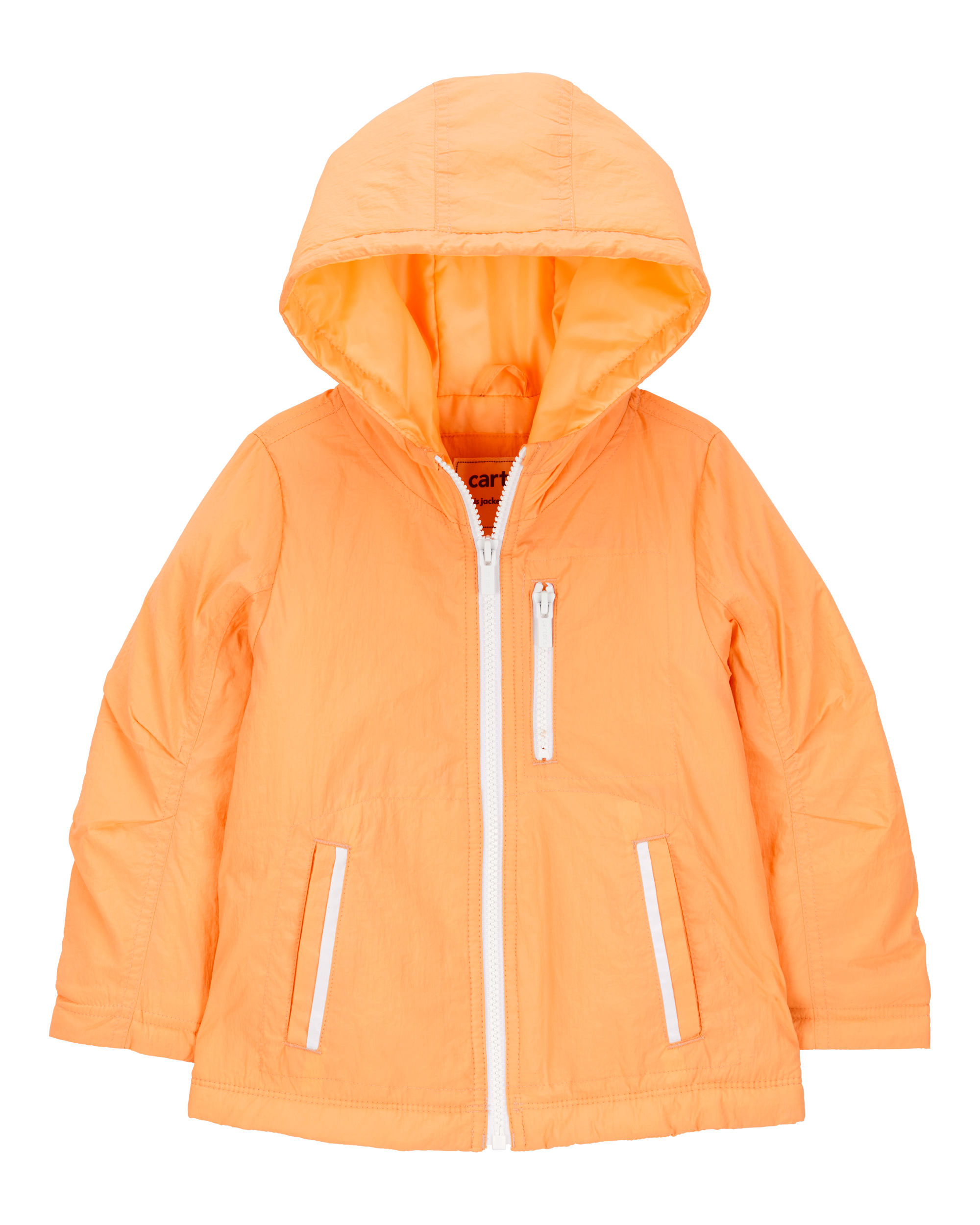 Toddler Girl Midweight Athletic Jacket - Orange