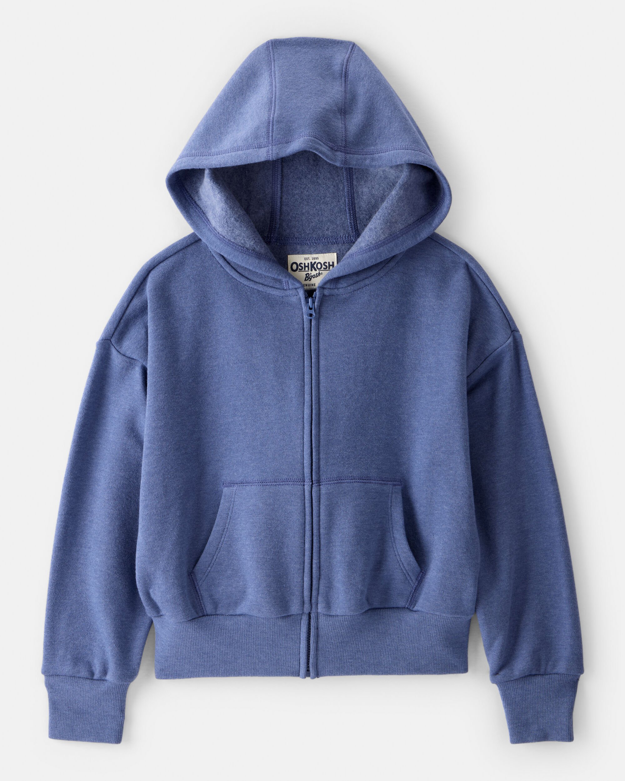 Girls Long-Sleeve Hooded Zip-Up Jacket
