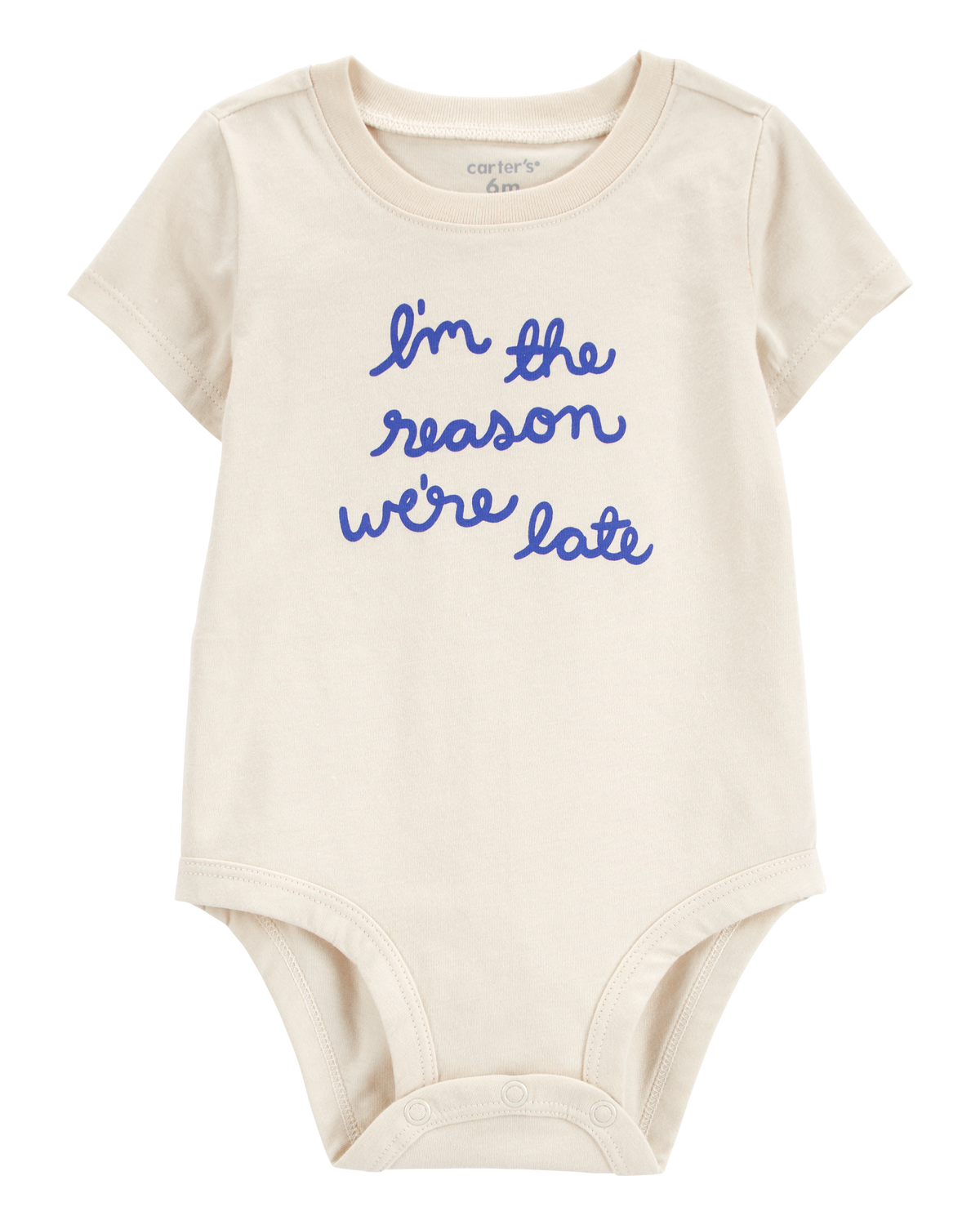 人気の贈り物が Baby Reason Carter's - Bodysuit Short-Sleeve Late We're トップス