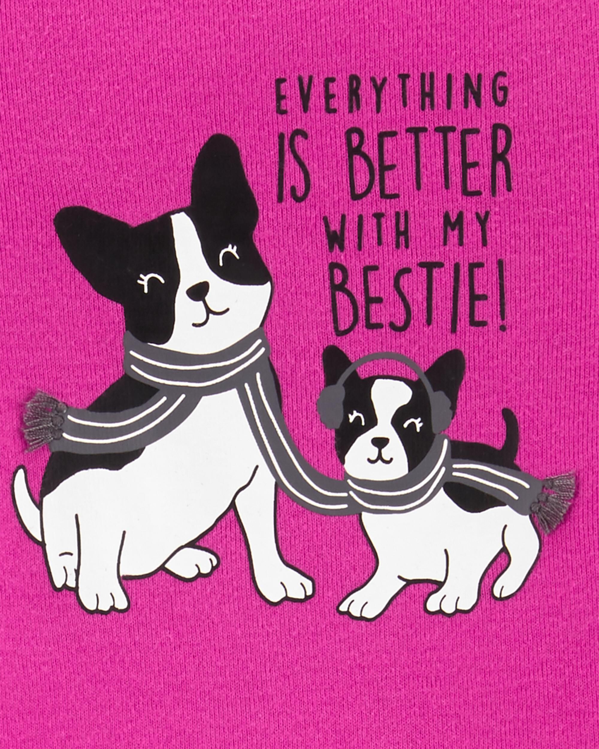 Pink Carter/'s /"Stay Cool/" Puppy Dog 4-Piece Pajamas Sleepwear Set 2T
