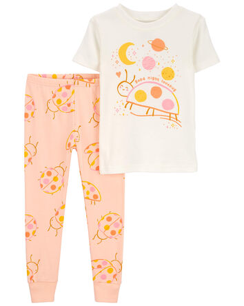 Baby 2-Piece Ladybug 100% Snug Fit Cotton Pajamas