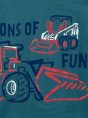 Teal - Toddler Construction Tons Of Fun Graphic Tee, Selected
