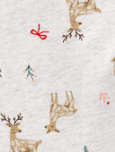 Grey - Toddler Reindeer Leggings, Selected