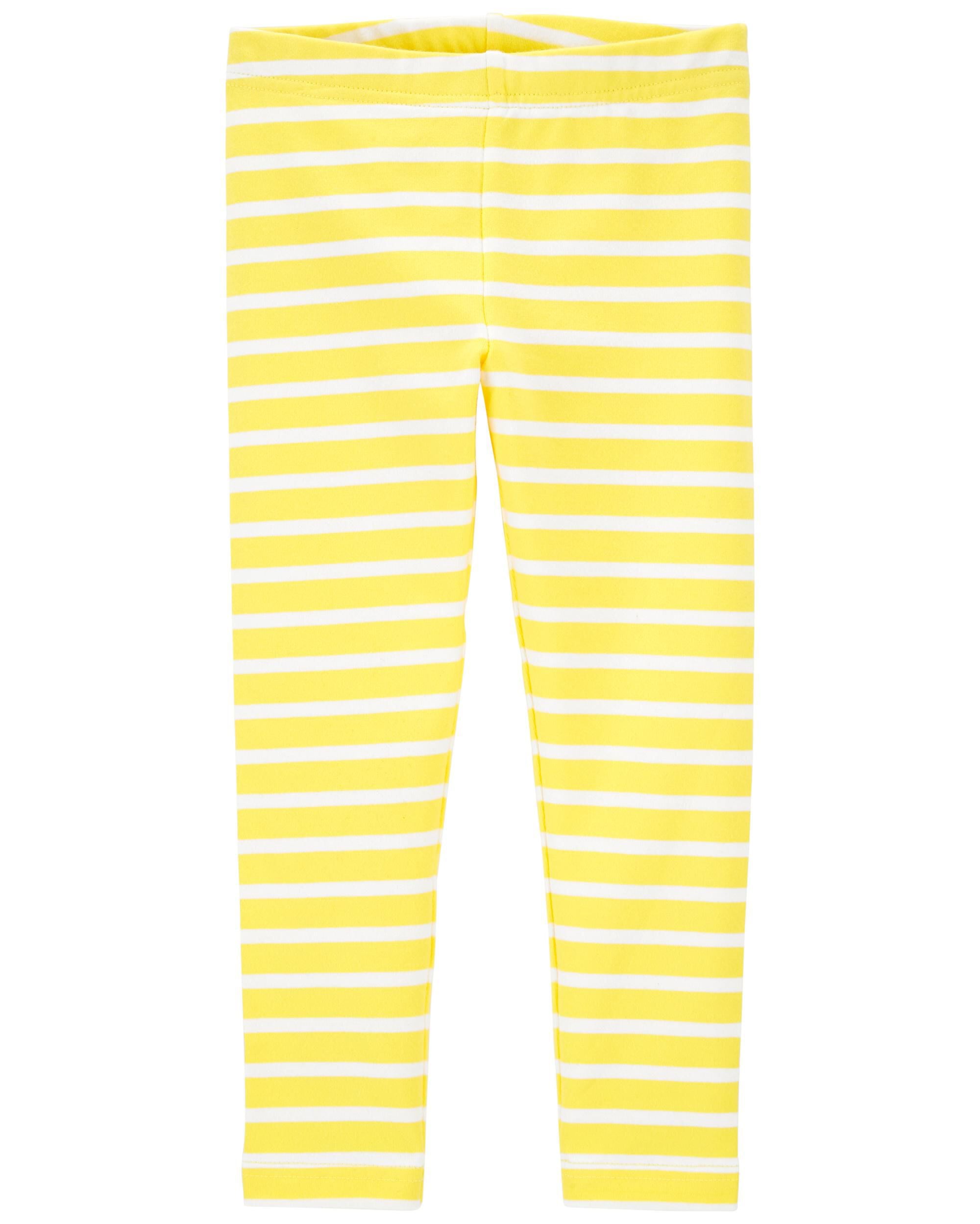 Baby Yellow Striped Leggings | carters.com