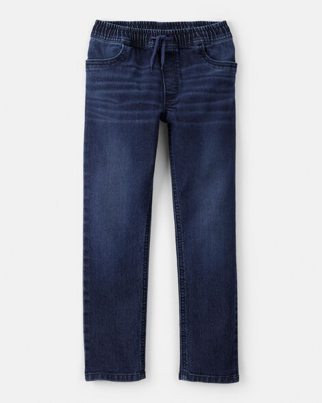 Boys Tapered Denim Jeans - Blue
