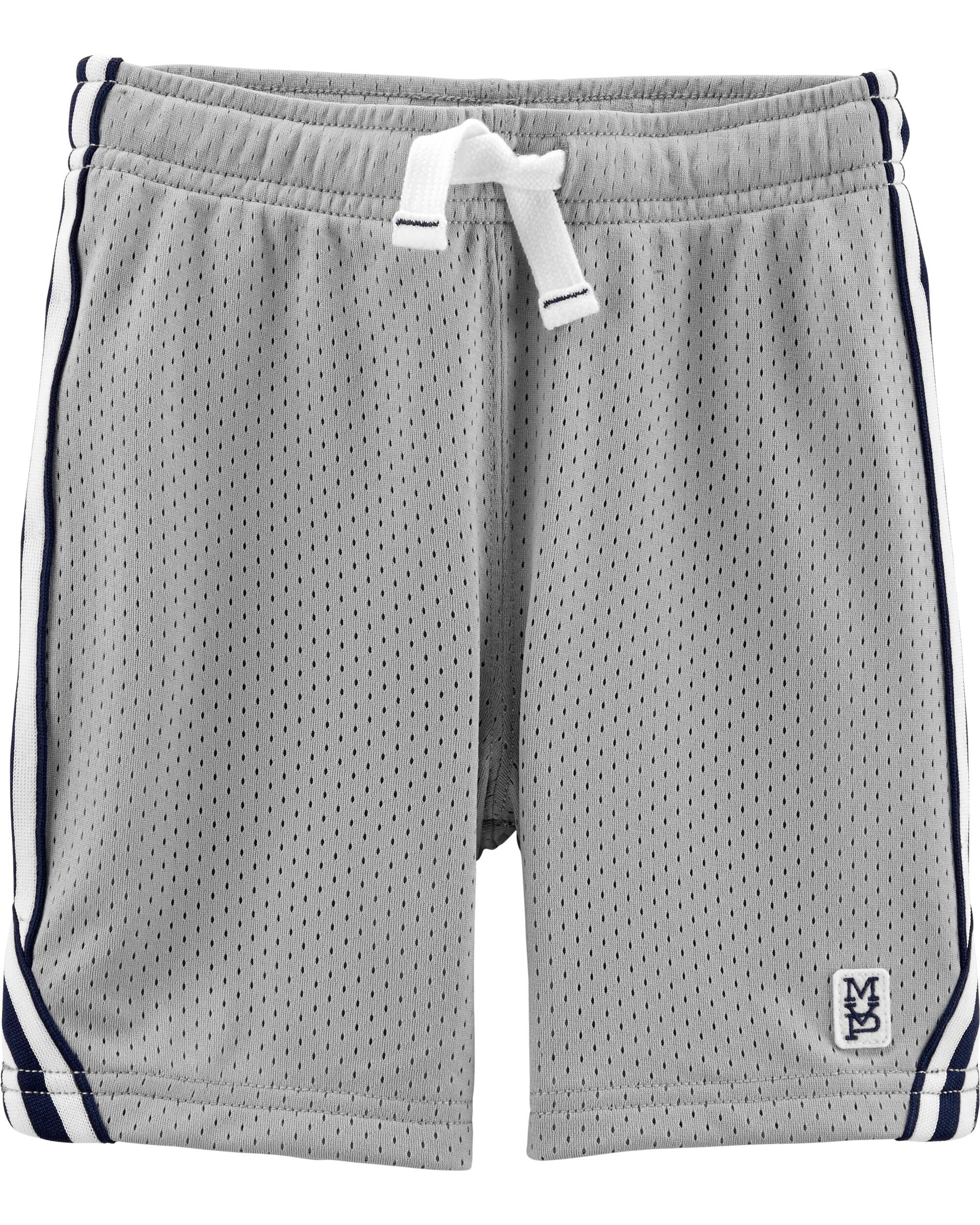 Carters Baby Boys Pull-On Mesh Shorts Grey