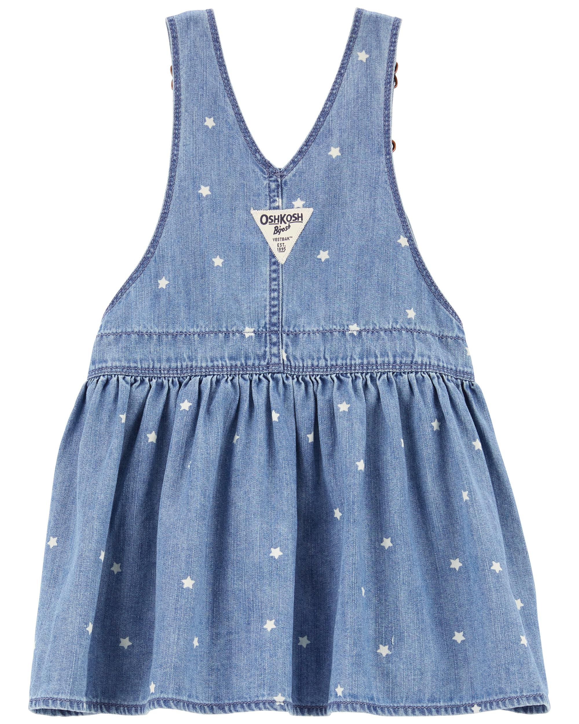 Toddler Star Print Denim Jumper Dress - OshKosh | Carter's