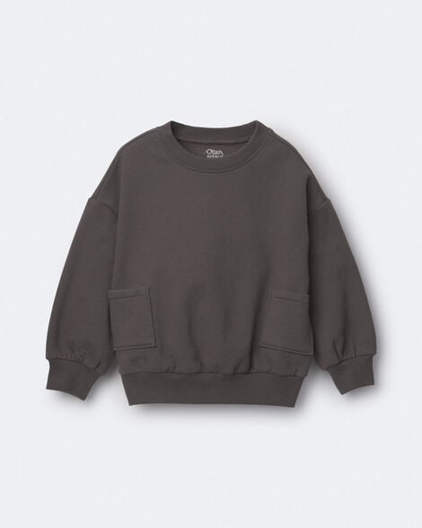 Toddler Otter Sweatshirt™ with Pockets - Dark Grey