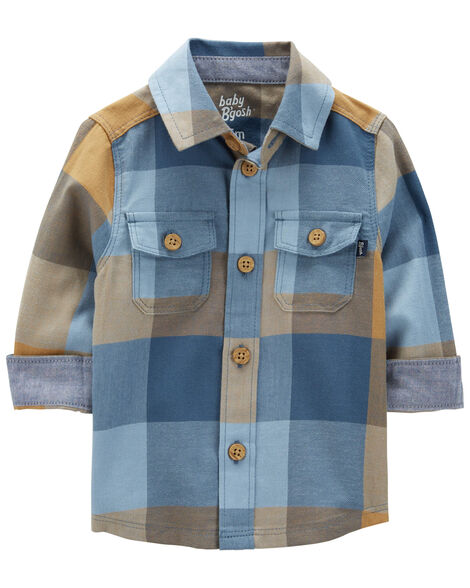  Product image 1 of Baby Plaid Button-Front Shirt