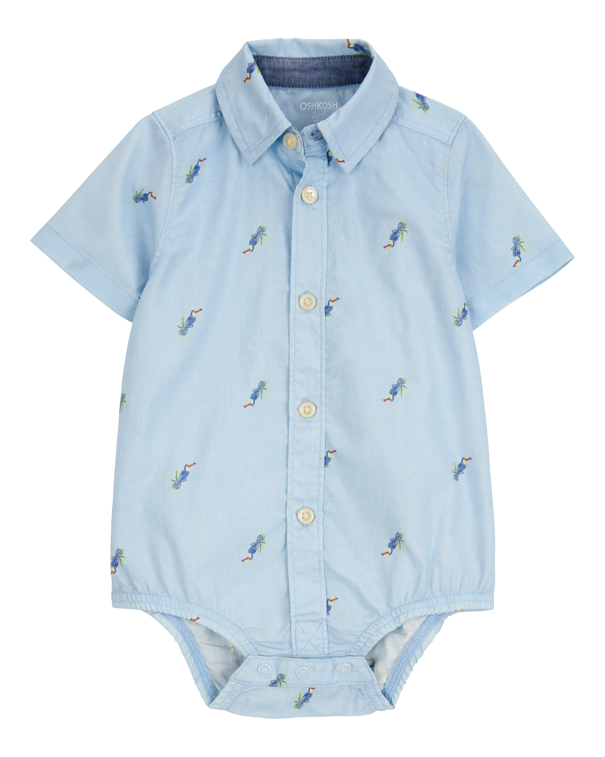 Baby Boy Toucan Button-Front Bodysuit