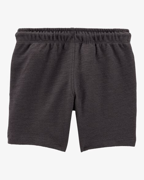 Product image 4 of Toddler Pull-On Cotton-Blend Shorts - Black