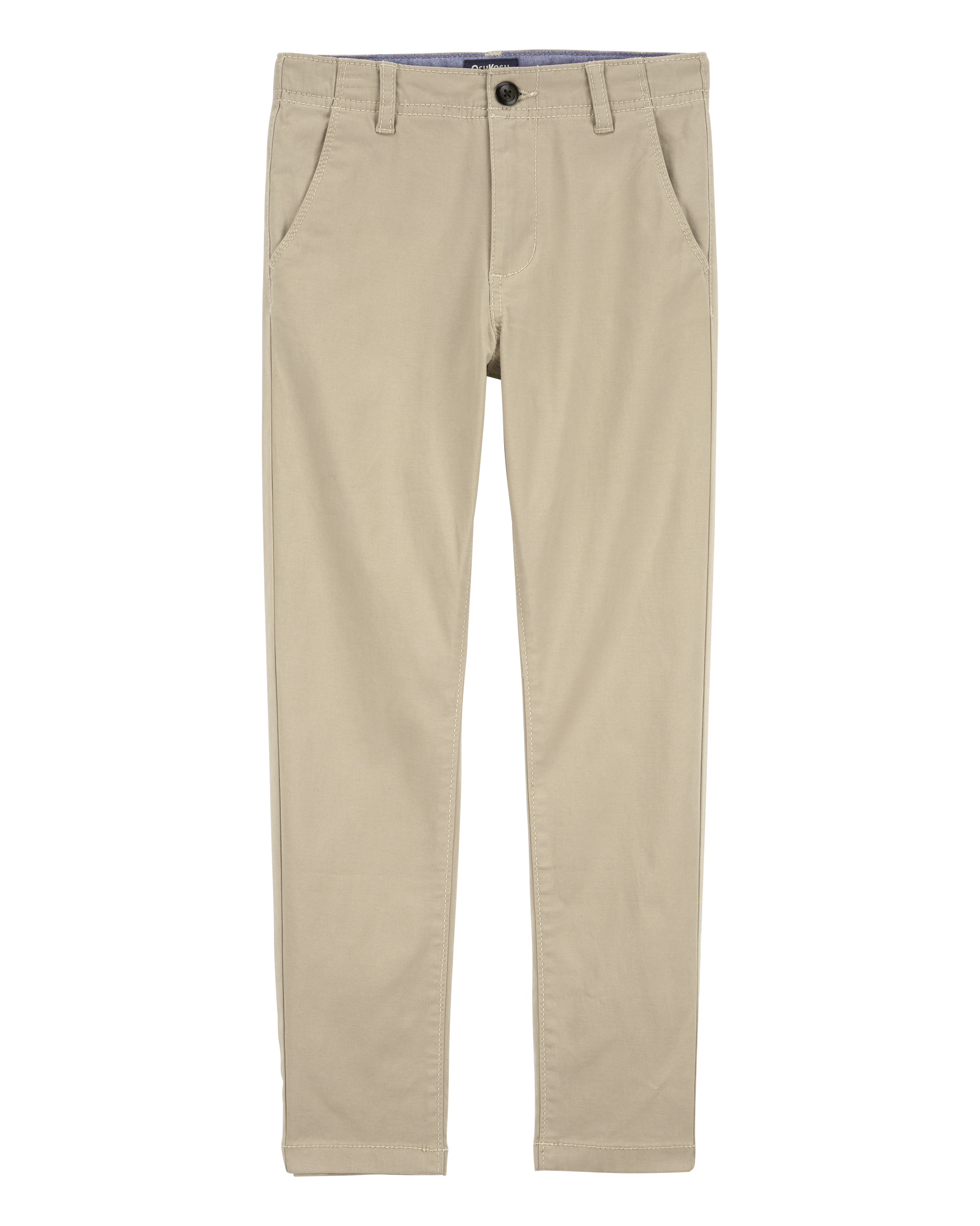 Kid Slim Tapered Chino Pants - Khaki