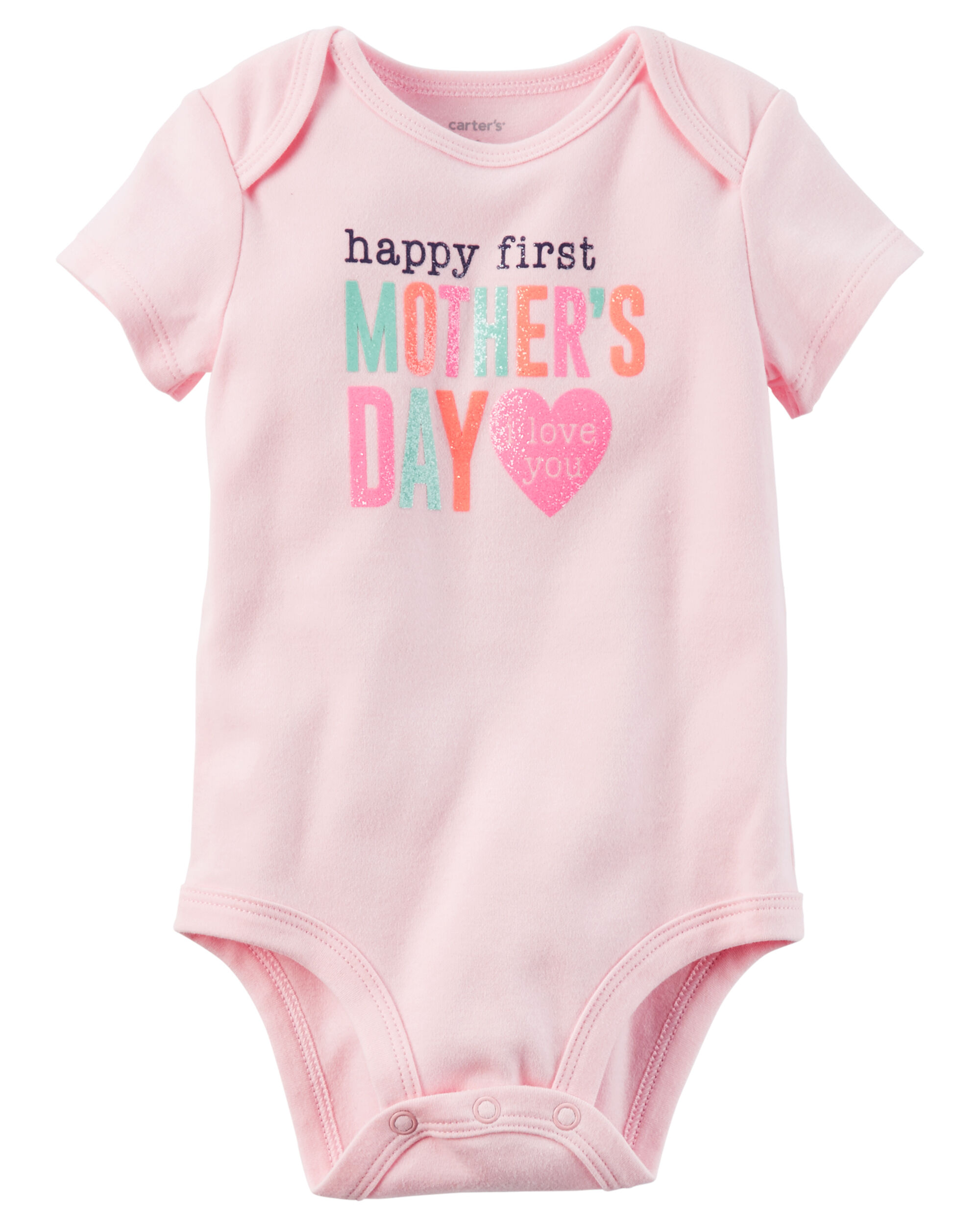 Happy Mothers Day Mummy Boys Girls Baby Sleepsuit Romper