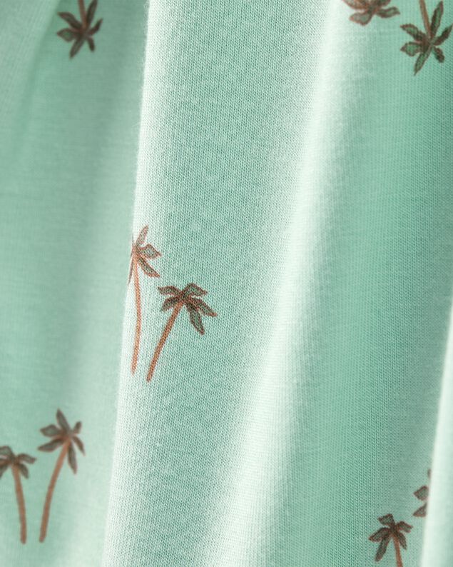 Product image 2 of Toddler Palm Tree Print PurelySoft 2-Piece Pajamas - Mint