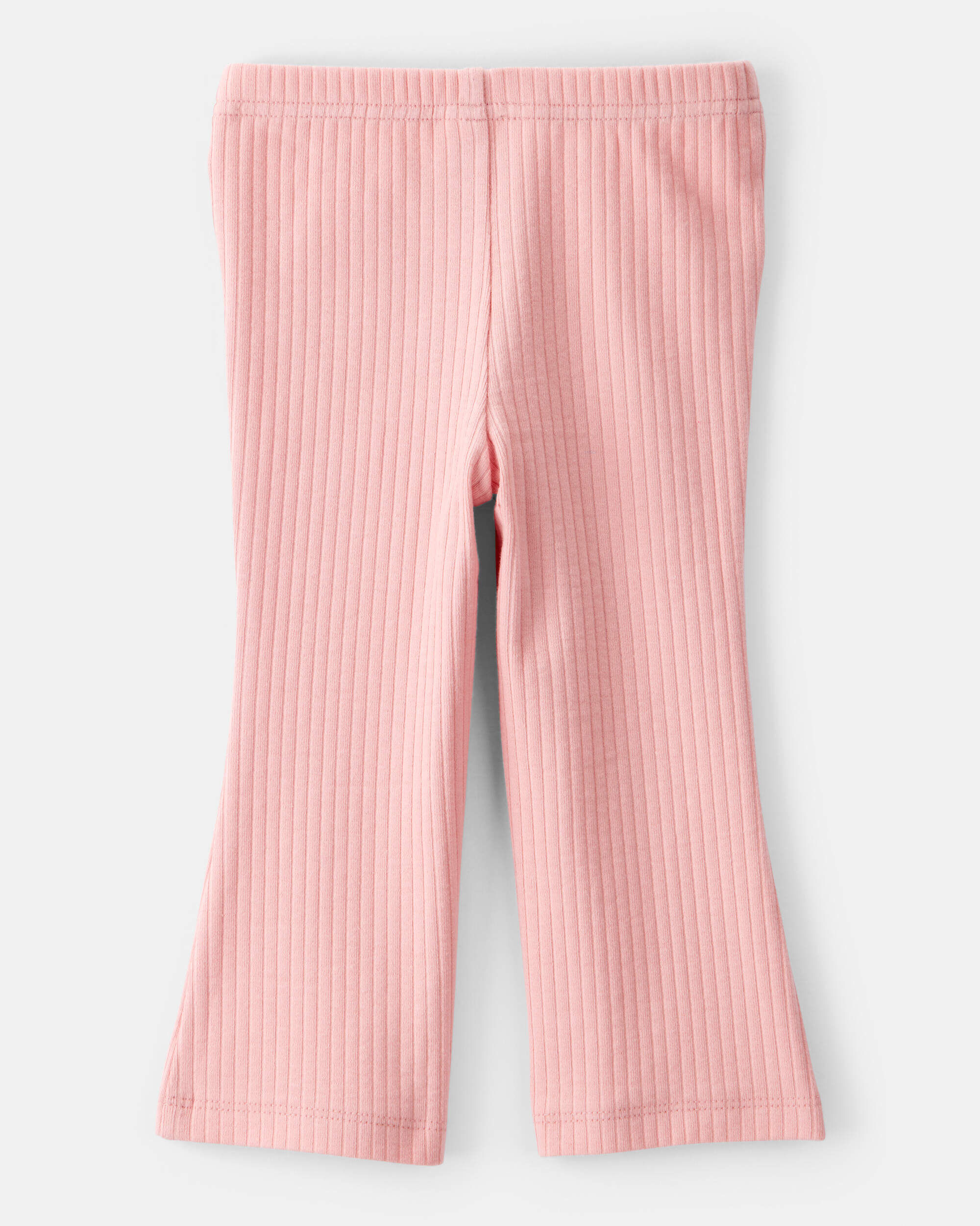Baby Girl Cotton Flare Leggings - Pink