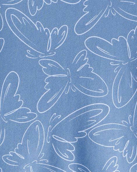 Product image 3 of Girls Butterfly Short-Sleeve Dress - Blue