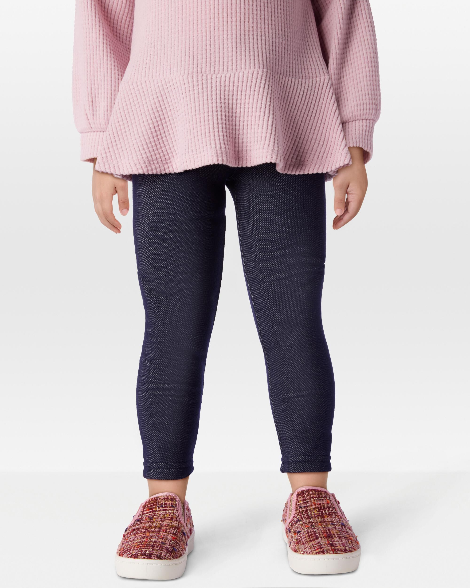 Fleece jean leggings deals