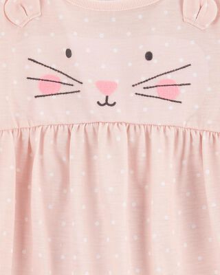 Product image 2 of Kid 2-Pack Cat Nightgowns