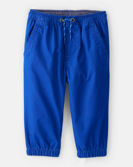 baby boy lined joggers - blue