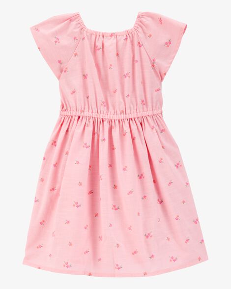  Product image 2 of Toddler Short-Sleeve Floral-Print  Maxi Dress - Pink