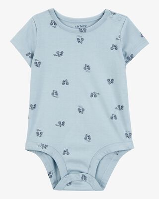 Product image 1 of Baby Tricycle Print Short-Sleeve Bodysuit - Blue
