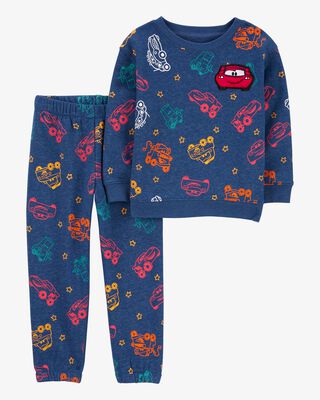 Product image 1 of Baby 2-Piece Cars Sweatshirt & Pant Set