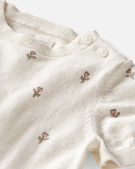  Product image 2 of Baby 2-Piece Organic Cotton Floral-Print Sweater Set