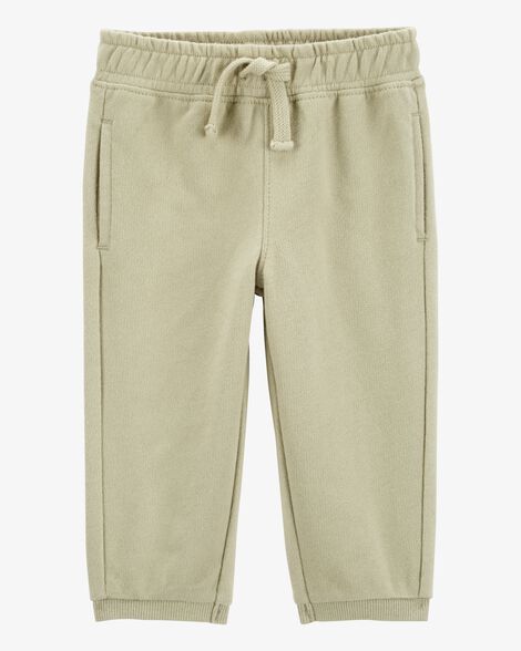  Product image 1 of Baby Pull-On French Terry Joggers - Olive