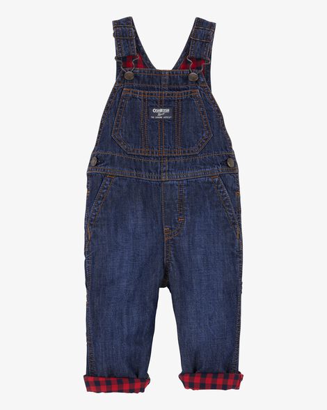 Product image 1 of Baby Buffalo Plaid-Lined Overalls
