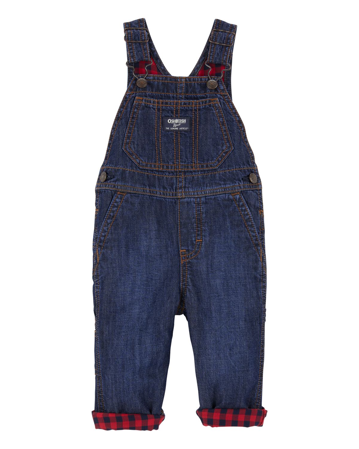 Baby Buffalo Plaid-Lined Overalls - OshKosh | Carter's
