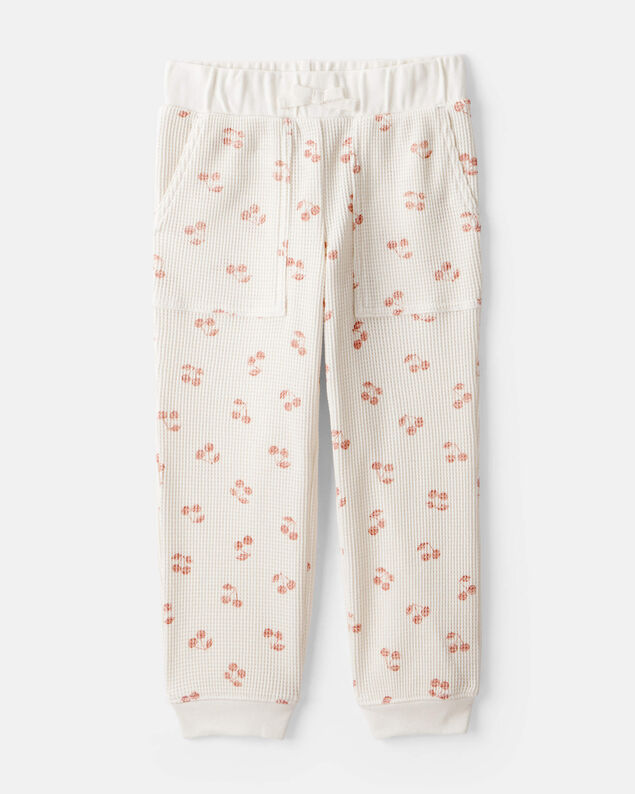 Product image 2 of Toddler Girl 2-Piece Cherry Fruit Print Long-Sleeve Tee & Pant Set - Ivory