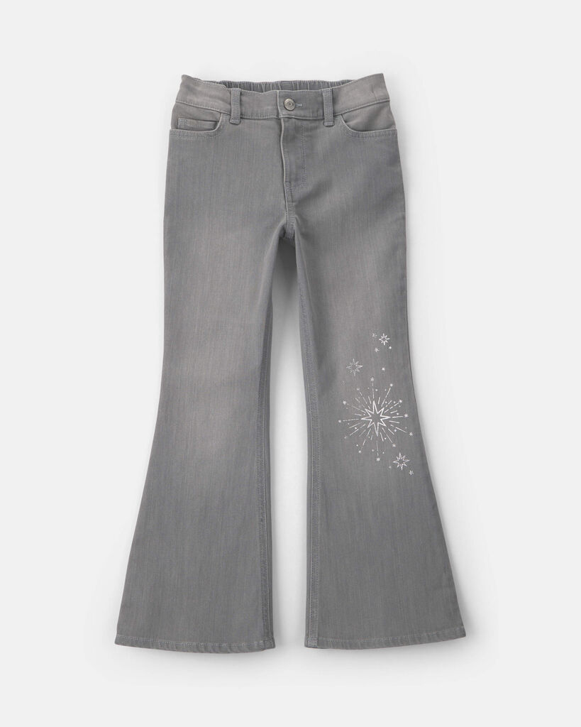 OshKosh B'gosh Girls Shine Denim Flare Jeans - Light Wash 10 Light Wash