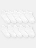 White - Baby Boy 10-Pack No Show Socks - White, Selected