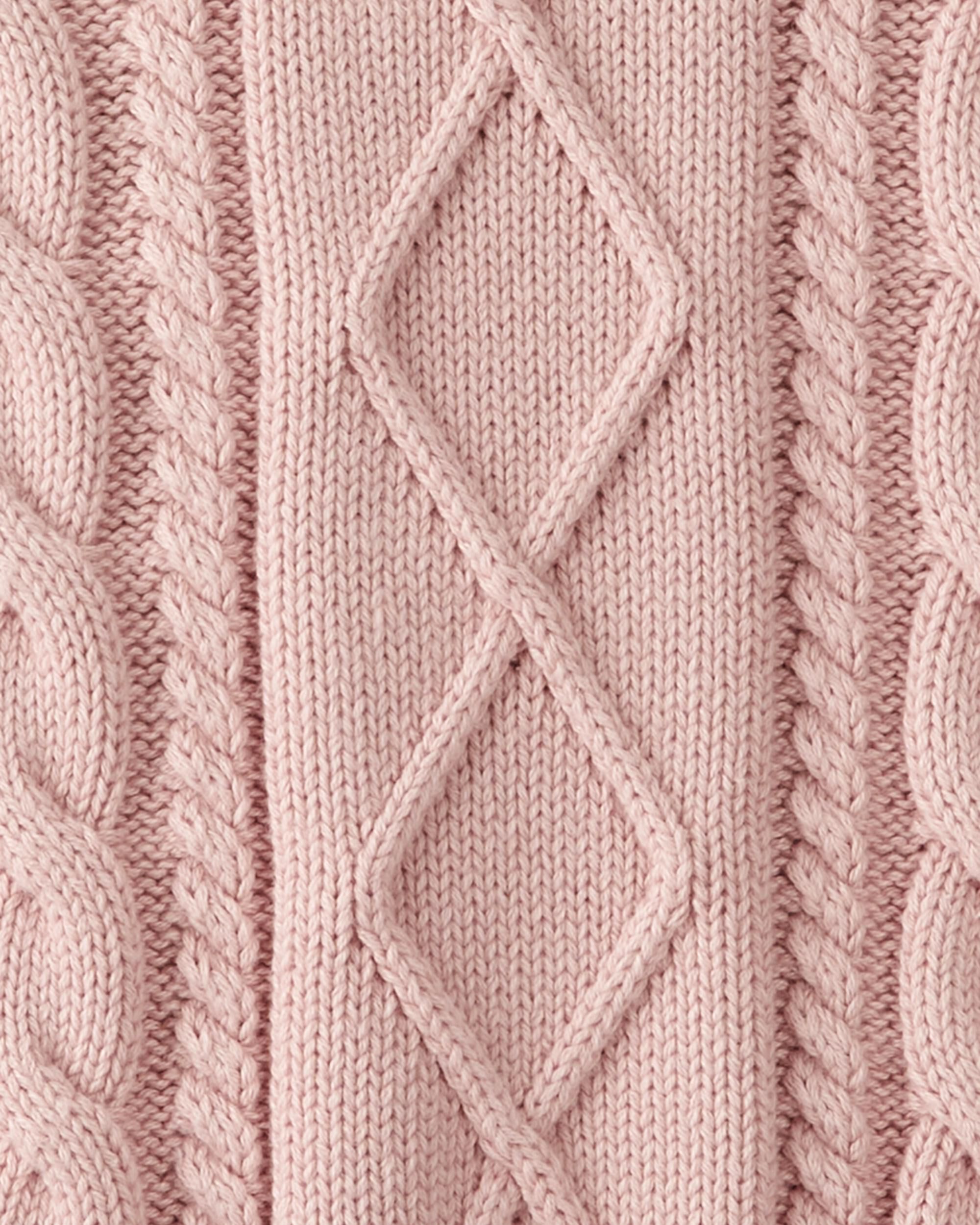 Toddler Organic Cotton Cable Knit Sweater - Little Planet