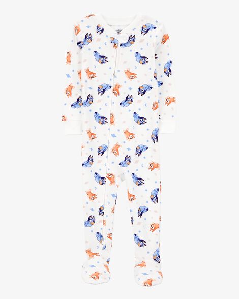  Product image 1 of Baby Bluey Snug Fit Cotton Footie 1-Piece Pajamas