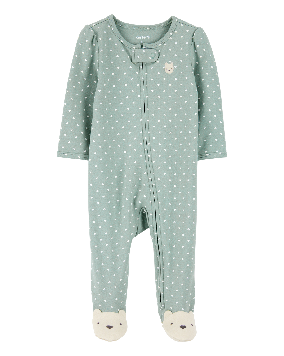 Bibiy 2way ドット　ショート丈ジップブルゾン STRIPE COTTON DOUBLED LEFT FRONT BLOUSE(XS Light Blue