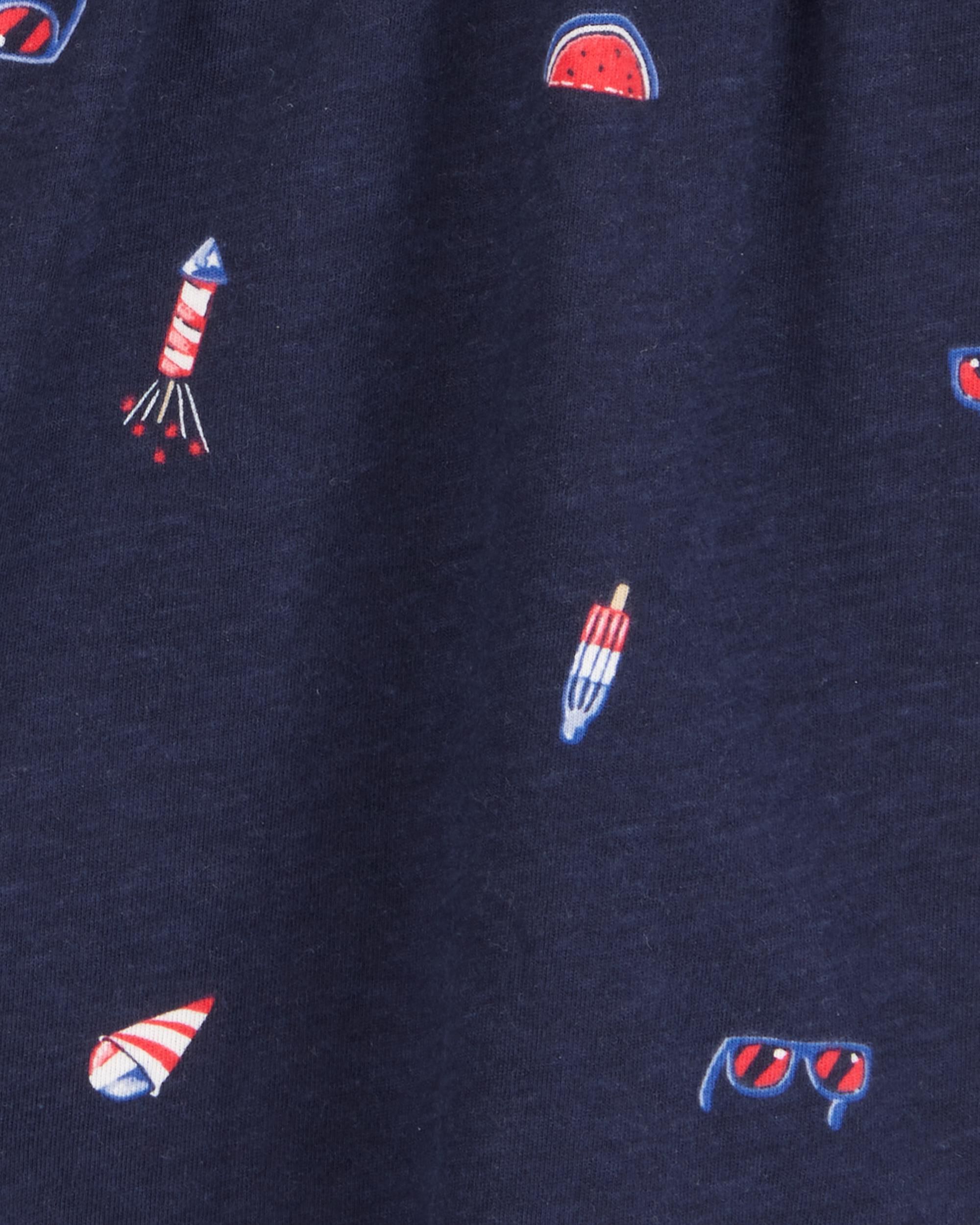 Kid 4th Of July Popsicle Romper