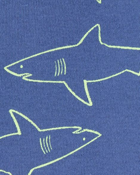Product image 3 of Baby 4-Piece Shark Surfboard 100% Snug Fit Cotton Pajamas - Blue