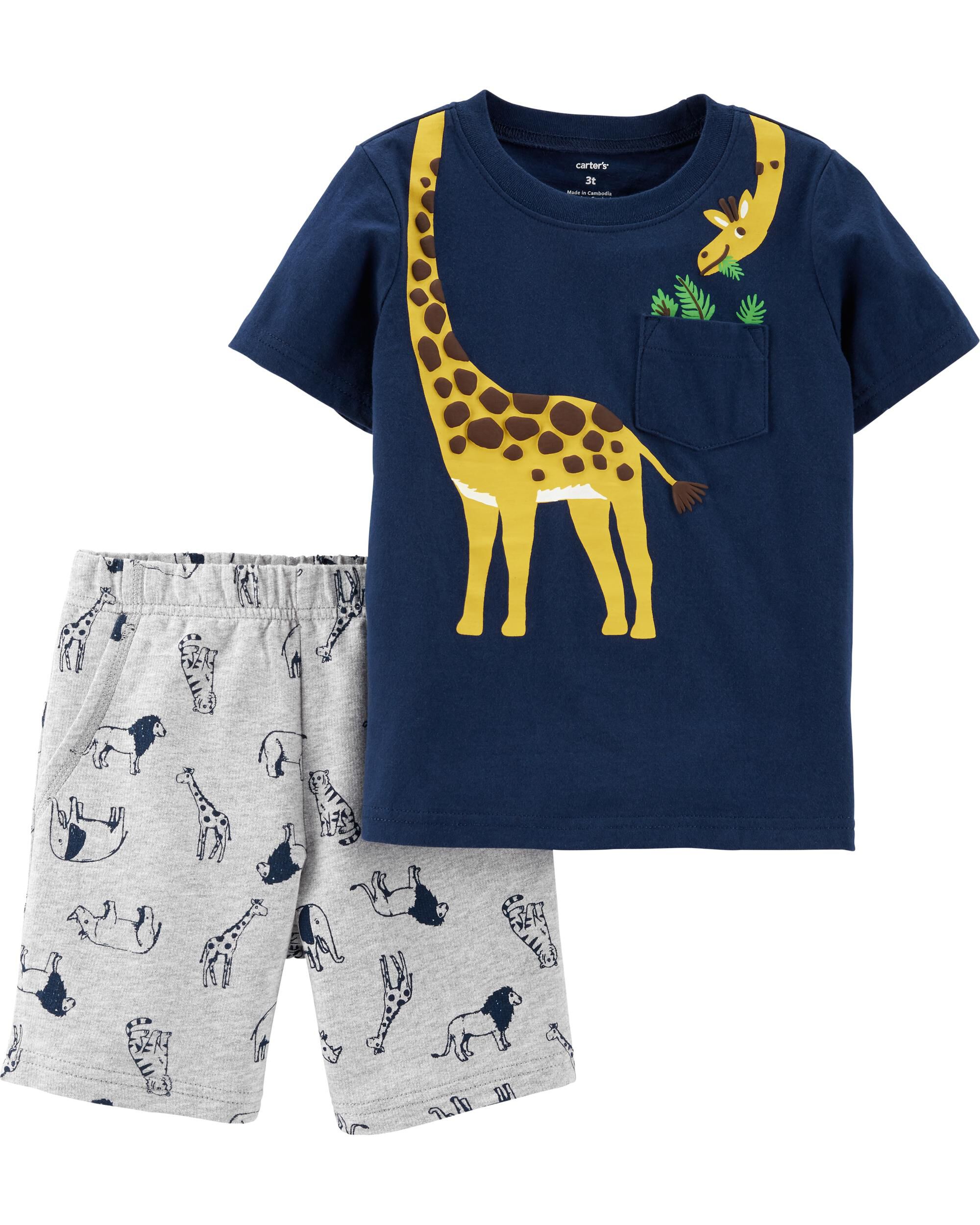 giraffe baby clothes carters