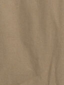 Khaki - Baby Solid Canvas Overalls - Khaki, Selected