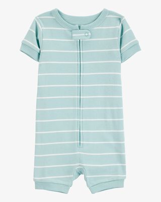 Product image 1 of Toddler 1-Piece Striped 100% Snug Fit Cotton Romper Pajamas - Blue