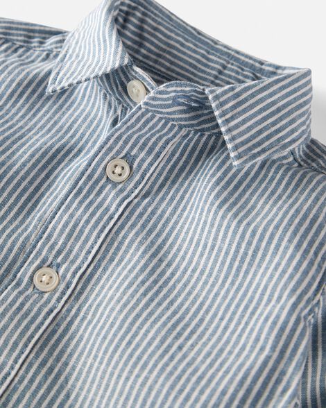  Product image 3 of Baby Linen Button-Front Shirt Made with Organic Cotton