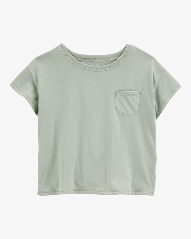 Product image 1 of Kid Solid Short-Sleeve Fashion Top - Green