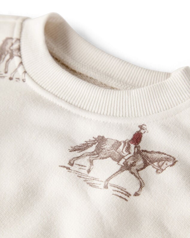 Product image 2 of Baby French Terry Sweatshirt Made with Organic Cotton in Western Rodeo Print