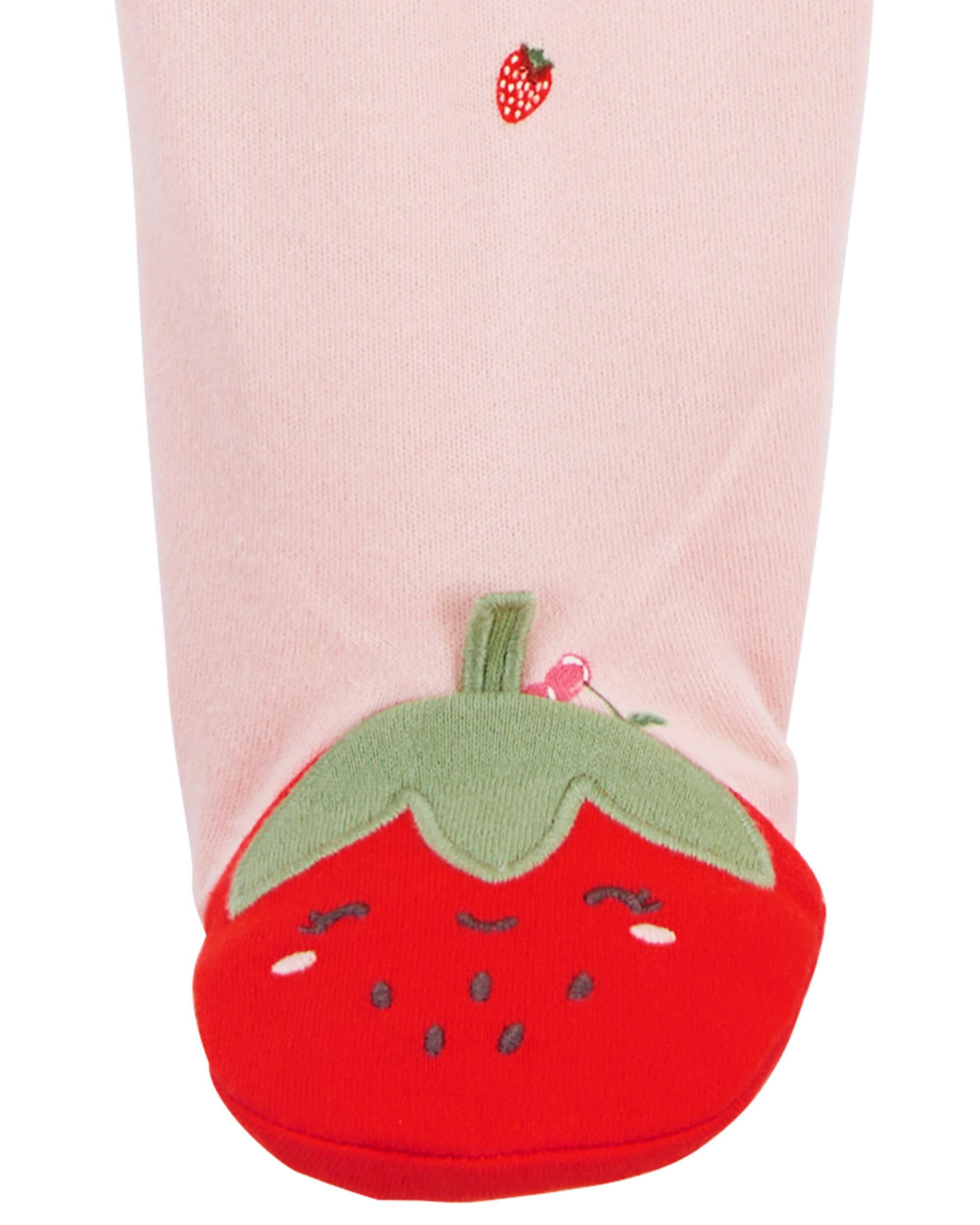 Baby Strawberry 2 Way Zip Cotton Sleep Play Pajamas Carter s Carter s