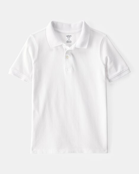 Boys Pique Cotton Uniform Polo