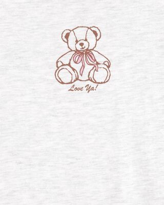 Product image 2 of Kid Teddy Bear Short-Sleeve Graphic Tee - Grey
