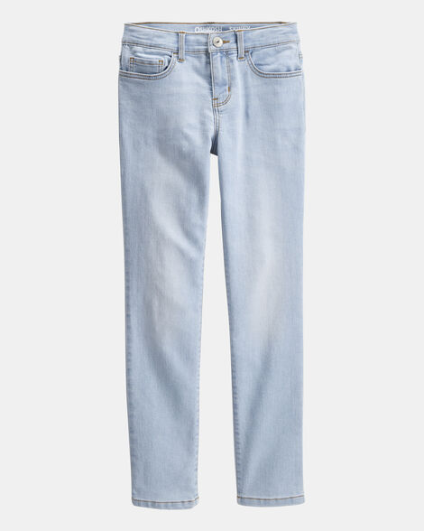 Kid Light Blue Ice Wash Skinny-Leg Jeans