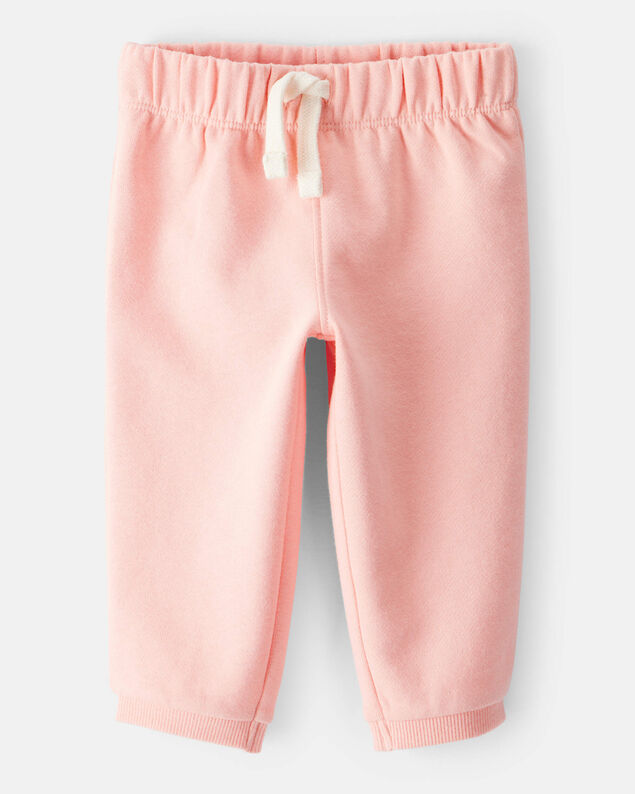 Product image 1 of Baby Girl Cotton Pull-On Pants - Pink